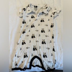 Kyte baby shorts romper with collar